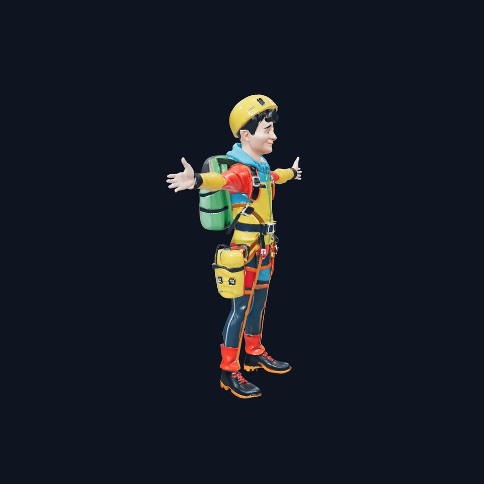 Colorful Explorer Character model pack